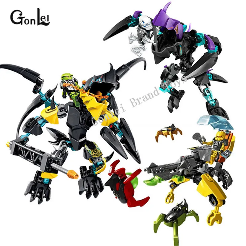 

NEW Hero Factory Star Soldier Jaw Beast vs Stromer/Evo Walker Building Blocks Compatible 44015 44016 Brick Toy For Children Gift
