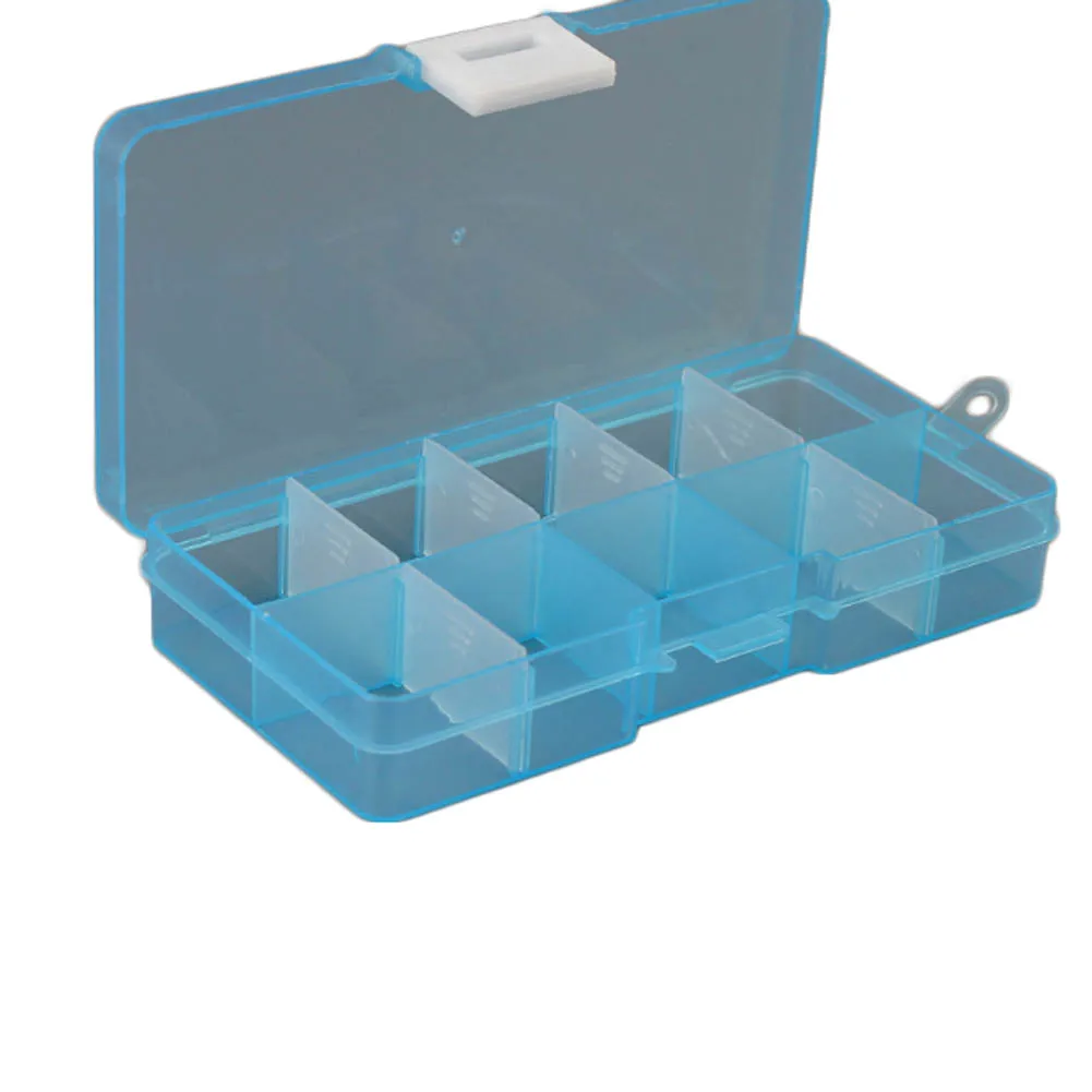 

1pc Portable Practical DIY Tools Packaging Box 10 Grids Slots Electronic Spare Part Removable Storage Screw Jewelry Tool Case