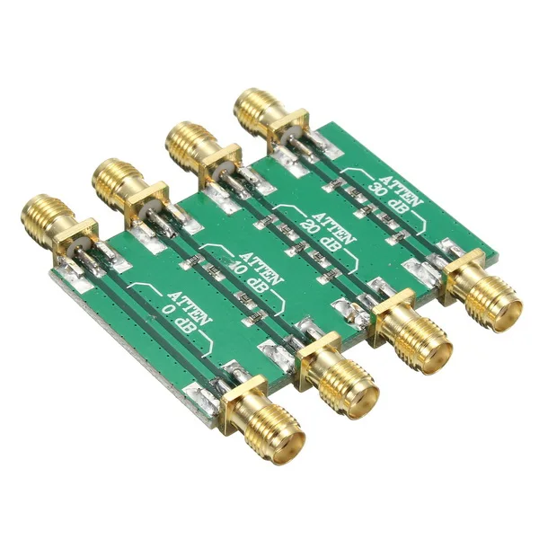 DC-4.0GHz 200mW DC 4,0 GHz RF Фиксированный аттенюатор SMA двойная Женская головка 0dB 10dB 20dB 30dB