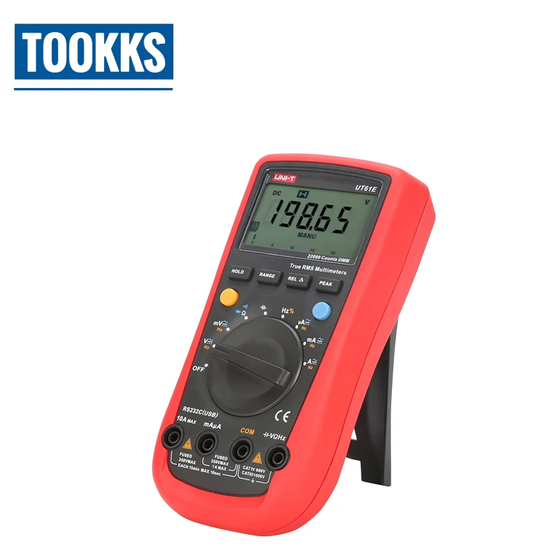 

AC DC Vol UNI-T UT61E LCD Display Digital Multimeter 22000 Counts Data Hold Multitester