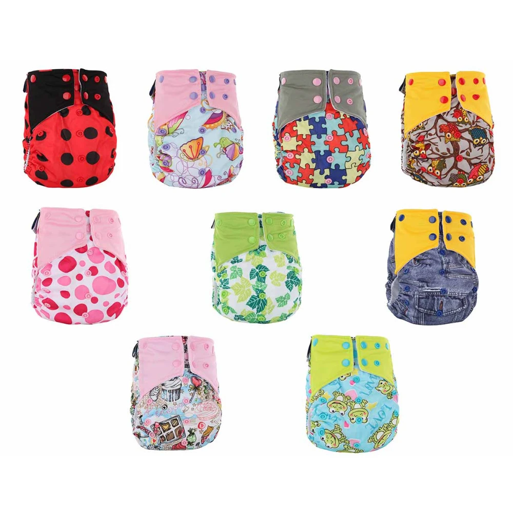 Washable Baby Cloth Diaper reusable nappies Cover Waterproof Adjustable