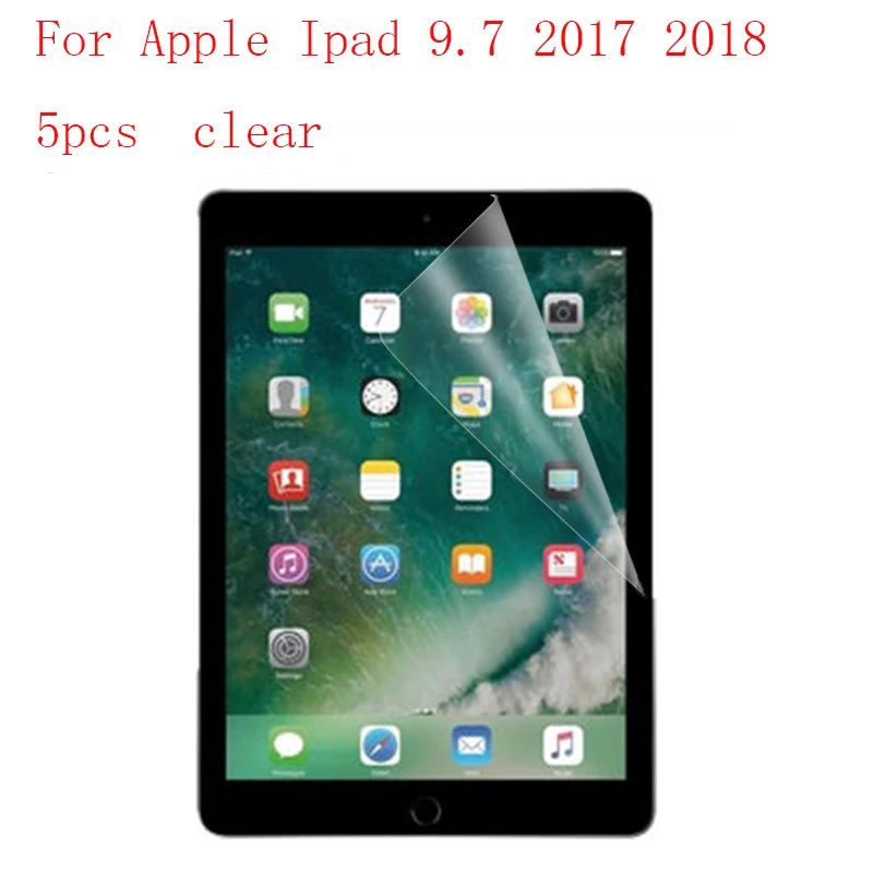 

Transparent /Nano Ultra Thin Anti-scratch Protective Film Guard Screen Protector For Apple Ipad 9.7 2017 2018 5pcs/lot