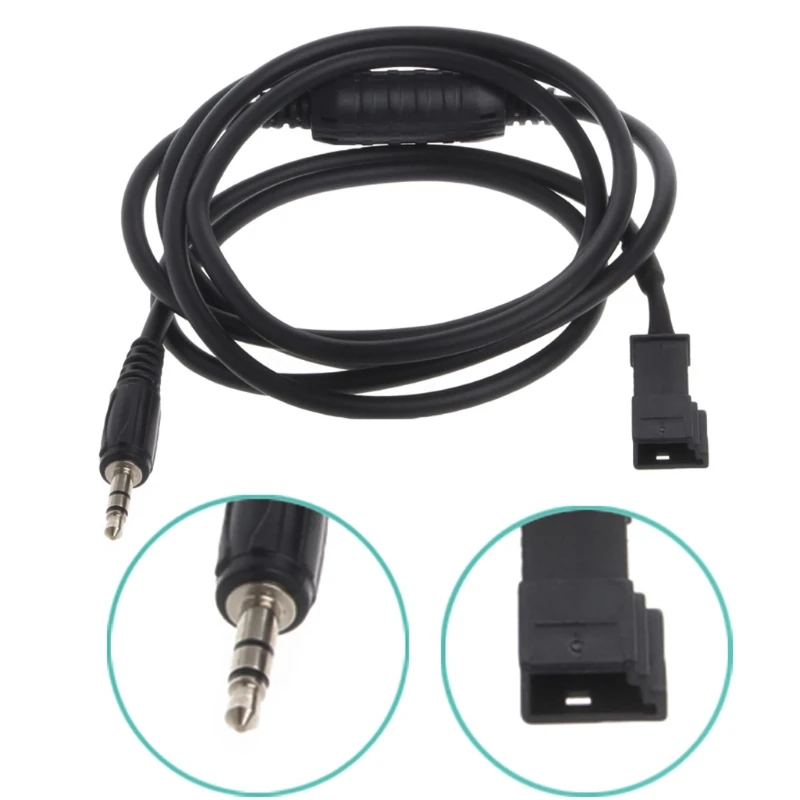 

2019 New 3 Pin 3.5mm Jack AUX Adapter Radio Interface Cable For BMW BM54 E39 E46 E53 X5 Drop shipping