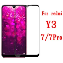 Защитная пленка для экрана для xiaomi redmi y3, закаленное стекло для xiaomi redmi 7 7pro y 3, защитное стекло, красная пленка для mi y 3 y3 7pro redmi 7