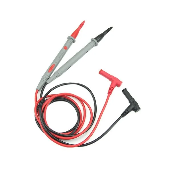 

1 Pair 1000V 10A Banana Plug Digital Universal Multimeter Test Probe Leads Cable Silicone For Multimeter Test SMD SMT Needle Tip