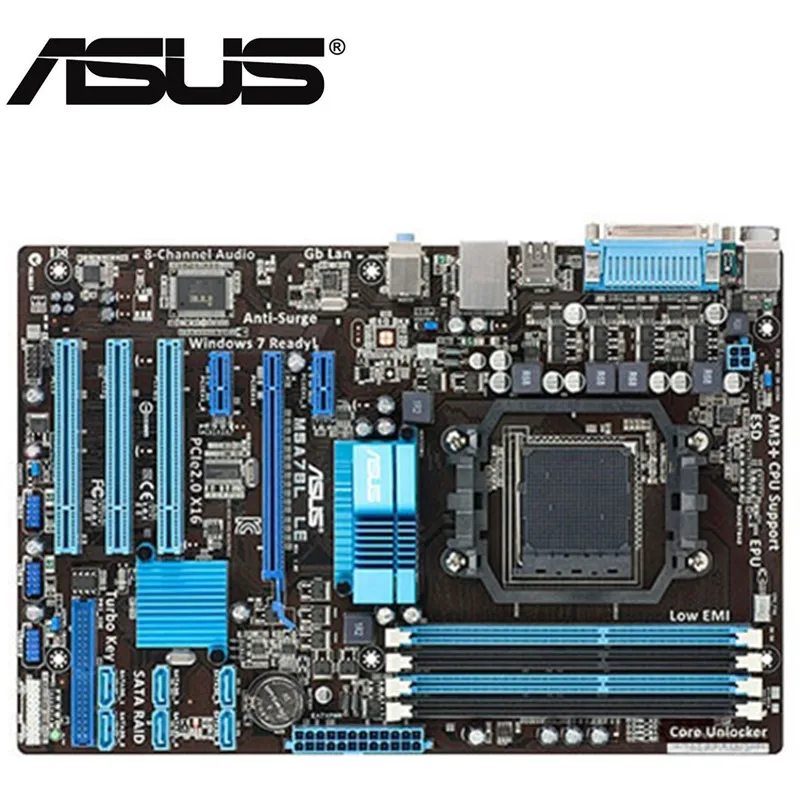 Настольная Материнская плата Asus M5A78L LE 760 ГБ разъем AM3 + DDR3 16 для FXPhenom II Athlon Sempron 100