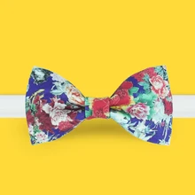 Новое мужское модное повседневное женское оригинальное дизайнерское вечернее платье с бантом и принтом, галстук-бабочка, пион