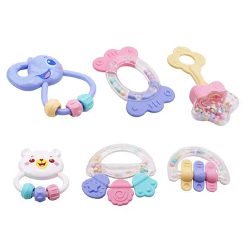 

Baby Rattles Toys 6/8pcs Teether Hand Shake Bed Bell Newborns Plastic Rattles Gift Educational Baby Toys 0-12 Months