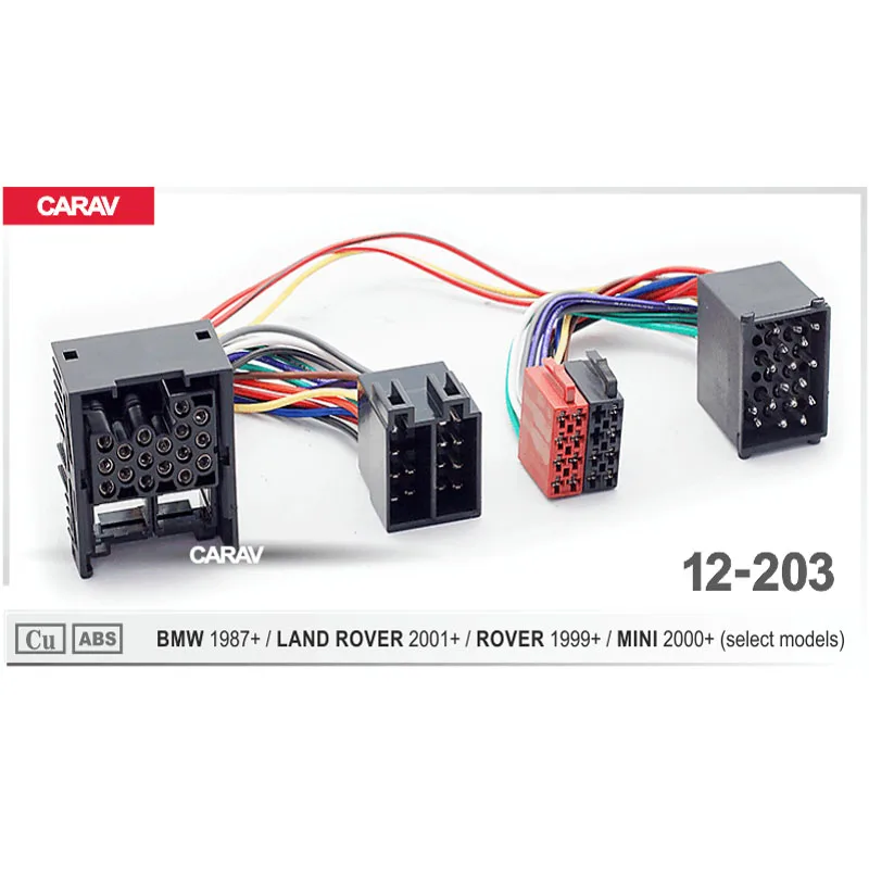 CARAV 12-203 iso радио адаптер для BMW для LAND ROVER для мини жгута проводов разъем стереоадаптер Кабельный разъем
