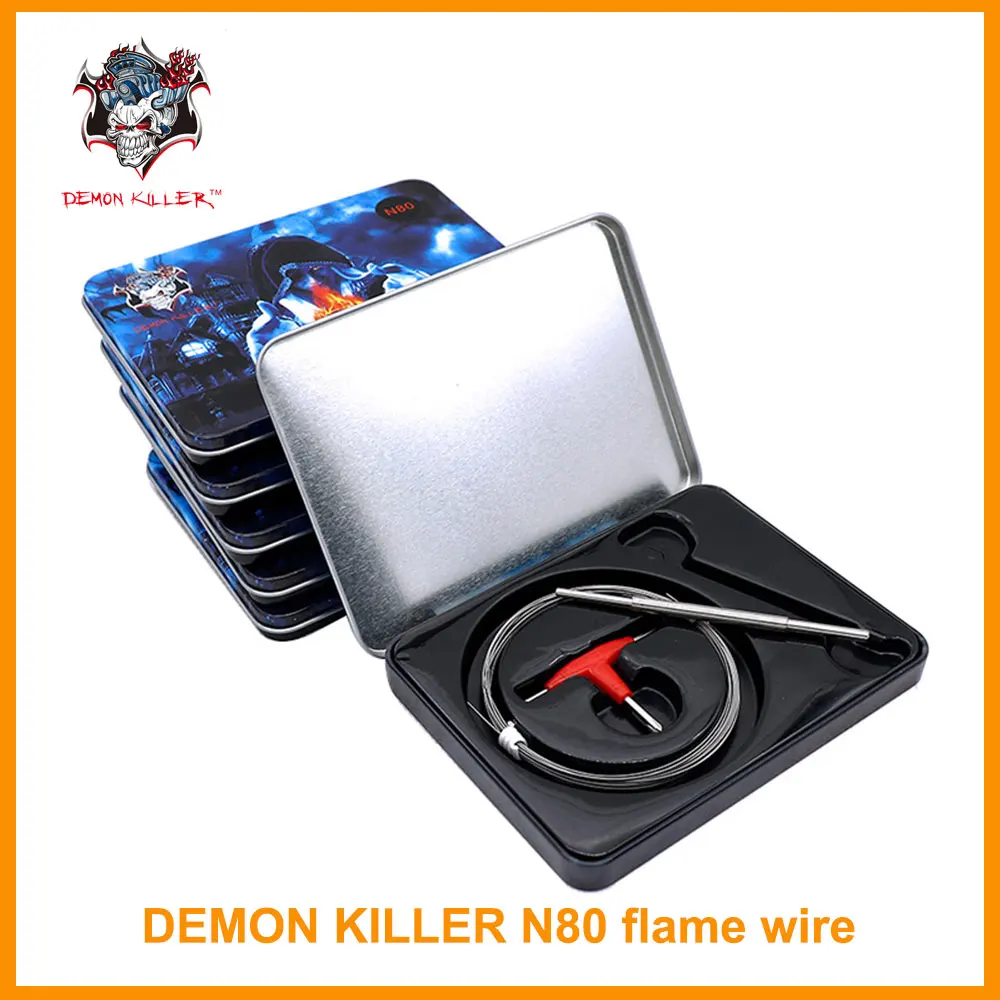 

100% Original Demon Killer N80 Flame Wire 6 Kind Coil DIY Coil RDA RTA RDTA Elctronic Cigarette Vape Coil