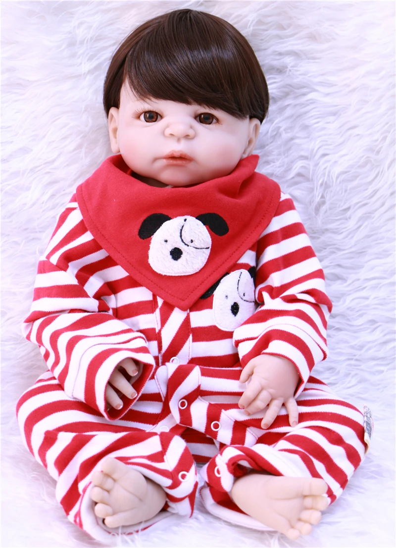 

55cm girl boy reborn baby dolls full body silicone reborn dolls for children gift toys bebe alive bonecas brinquedos