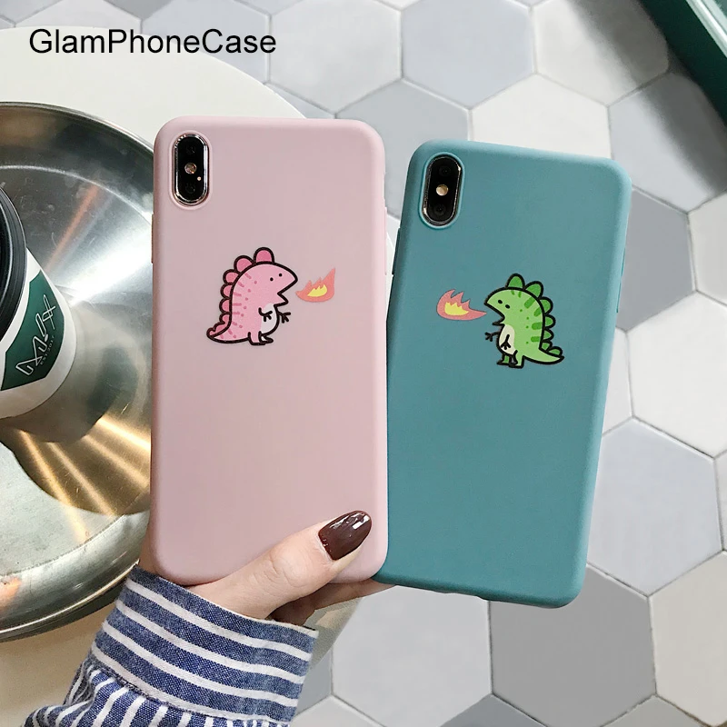 Симпатичный мультяшный чехол GlamPhoneCase для iphone11Pro XS Max iphone XR X 8 7 6S 6 Plus мягкий из ТПУ |