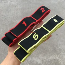 Упругое напряжение полоса Йога сегмент эластичность Йога растягивающийся ремень для йоги гибкие петли Пилатес тренировок спортивные женщины