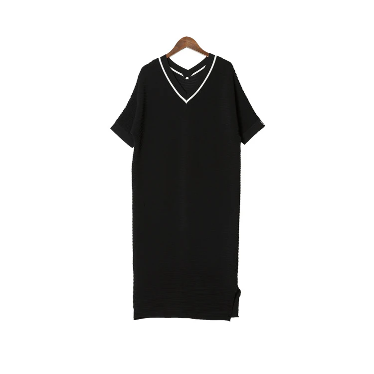 2018 Summer Short sleeve Side Splits White Maternity Dress Elegant Maternity Clothes for Pregnant Women Black Pregnancy Clothing (18)