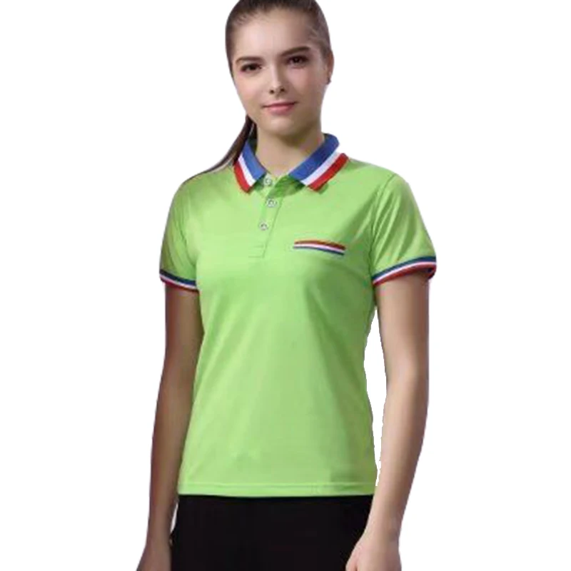 Brand Polo Women Shirt Short Sleeve Turn Down Collar Camisas Plus Size