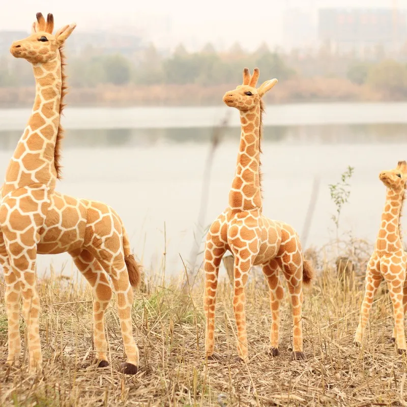 Моделирование животных большой жираф плюшевые игрушки, около 95 см, подарок на день рождения b4953