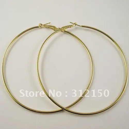 1 пара 50 мм 80 мм 90 мм большие золотые серебряные серьги-кольца ювелирные изделия подарок на день рождения для женщин элегантные