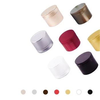 

60*48mm/60ml Aluminum Jar Tea Tin Box Small Cylinder Sealed Cans Coffee Tea Tin Container Storage Box