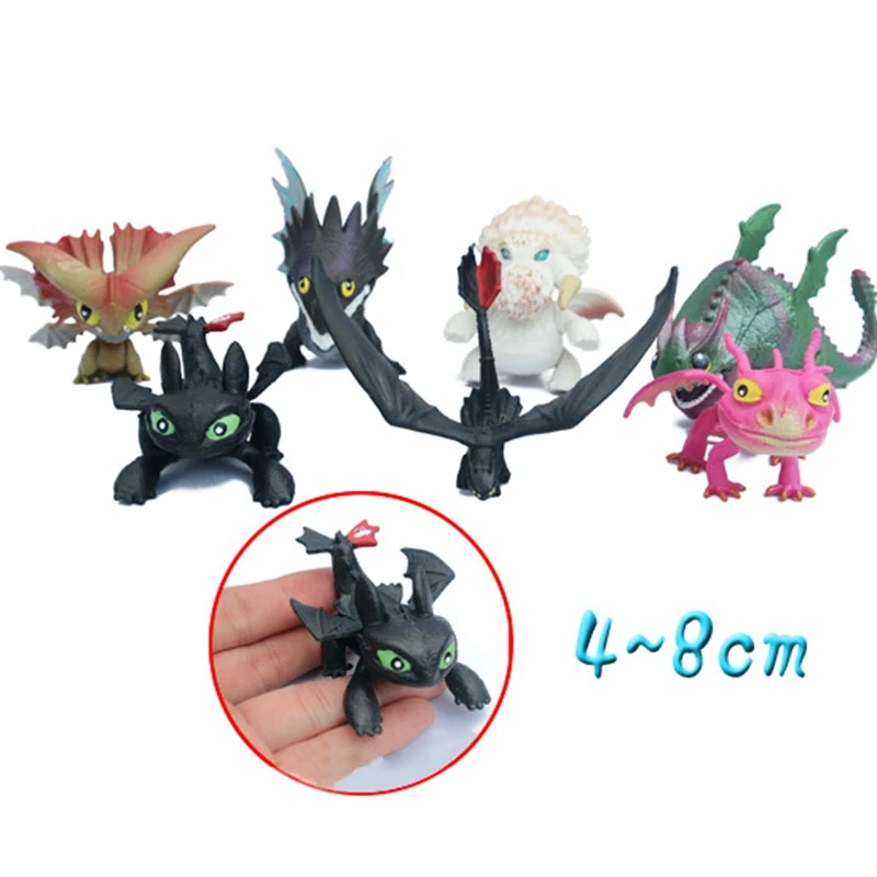 Action Movie How To Train Your Dragon Figurine Set Model Toys Kids Pet Night Fury Dragons Toothless Night Fury image 4
