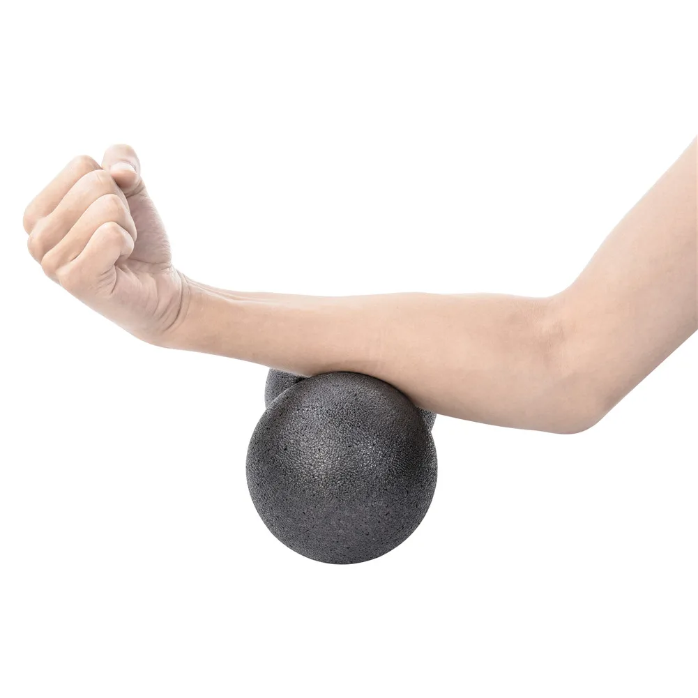 Маленький мини-мяч для упражнений в форме арахиса, мяч для самомассажа, плечо, спина, нога, фитнес, Тренировка Тела, дуэт-шарики для спорта, спортзала