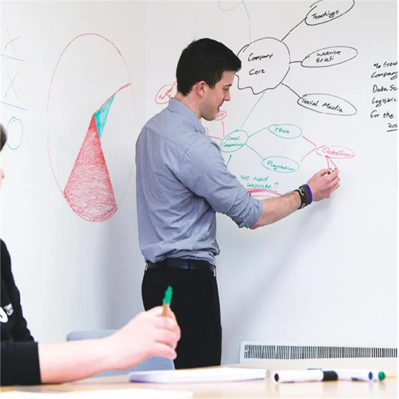 DIY 45x200cm Chalkboard Self Sticky Re use Whiteboard Home Decals