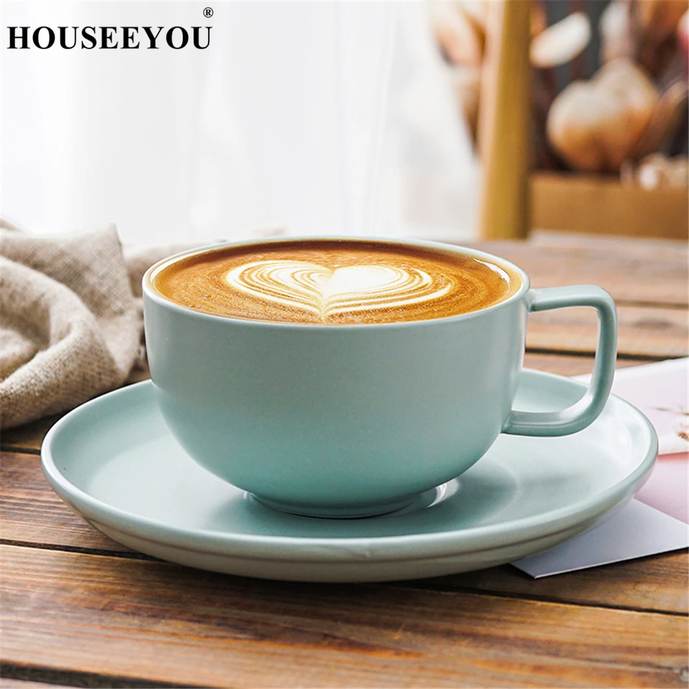 Кофейная чашка HOUSEEYOU в скандинавском стиле матовая керамическая посуда для