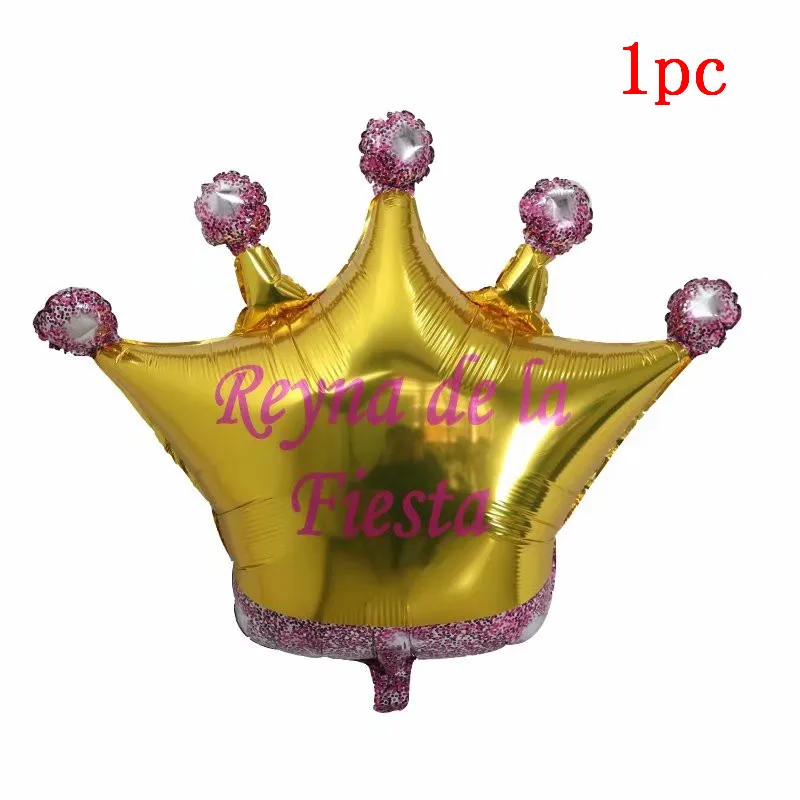 9 шт. большие золотые шары из фольги с короной принцесса ребенок душ 40 31 20 1st день рождения coroa вечерние украшения для взрослых большой globos