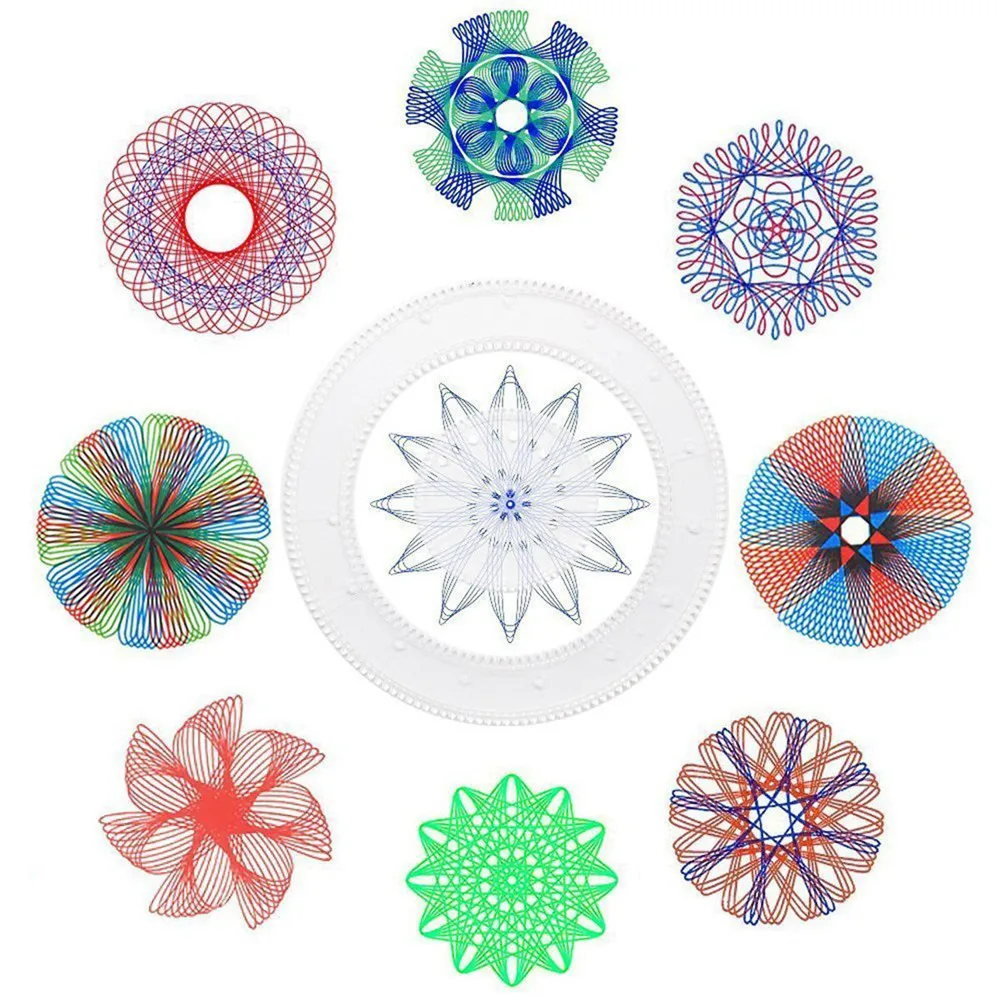 

Drawing Toys Learning & Education Spirograph Design set Geometric Kids Spiral Art Interlocking Gears & Wheels Creative Painting