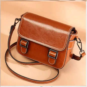 

Bolsa Mujer Bags For Women 2019 Luxury Handbags Women Bags Designer Real cowhide Shoulder Messenger Bag sac a main Girl gift