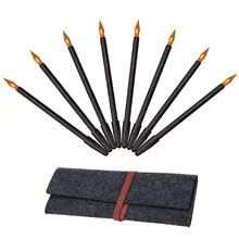 8 шт. двойной наконечник царапинам арт царапинам раскраски ручки+ 1 шт. фетровая корзина для хранения для детей Дети Взрослые День рождения Рождественский подарок рисунок