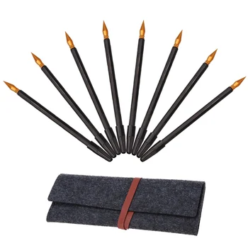 

8PCS Dual-Tip Scraping Painting Art Scrape Coloring Pens + 1PCS Felt Storage Bag for Kids Adults Birthday Christmas Gift Drawing