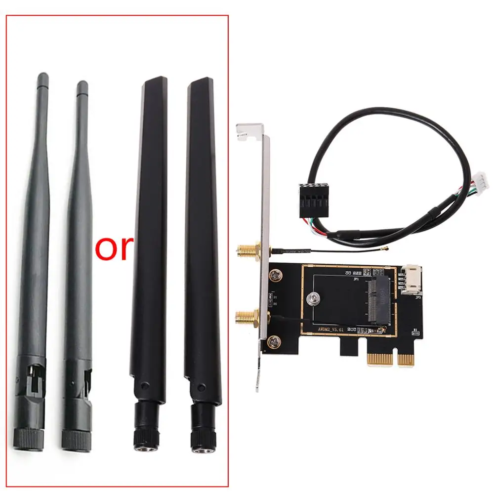 

M.2 NGFF to PCI-E Converter Desktop Wireless WiFi Bluetooth Network Card Adapter Board
