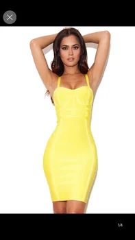 

Halinfer 2019 Spring Sexy Bodycon Sleeveless Knee-Length Spaghetti Strap Party Dress Bandage Dress