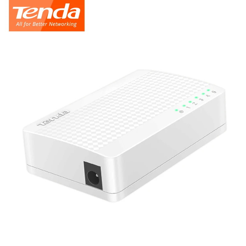 Goede Tenda S105 Ethernet Switch 5 poorten Mini Desktop Netwerk Switchs 10 M 100 M RJ45 Poort full duplex LAN hub Plug en Play Eenvoudig Setup