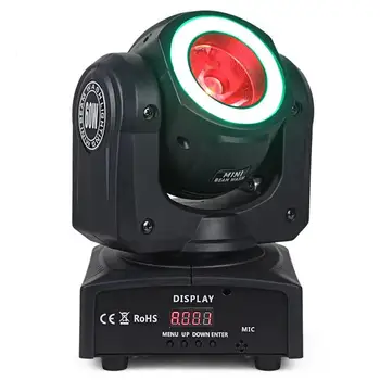 

4pcs/lot mini rgbw 4in1 60W super beam moving head stage light with led strip for KTV Disco Club