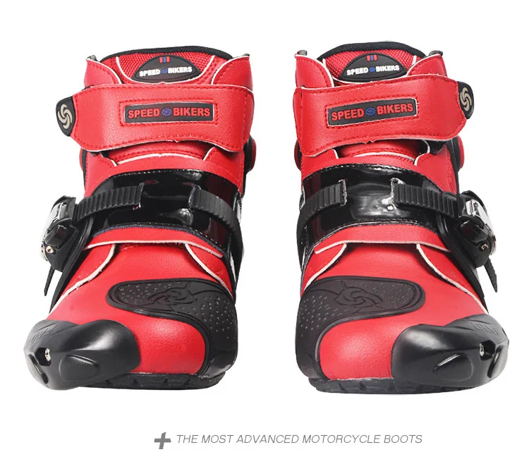 Botas Moto Microfiber Leather Boats Motorcycle Short Boots Professional moto shoes Racing bota motociclista Motorcycle Boots safety gear