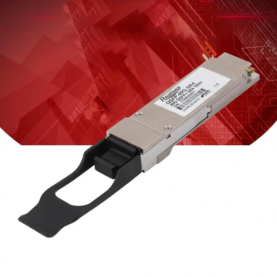 QSFP-40G-SR4 150 м 10 гигабитный многомодовый двойной волоконный приемопередатчик Оптический модуль Горячий