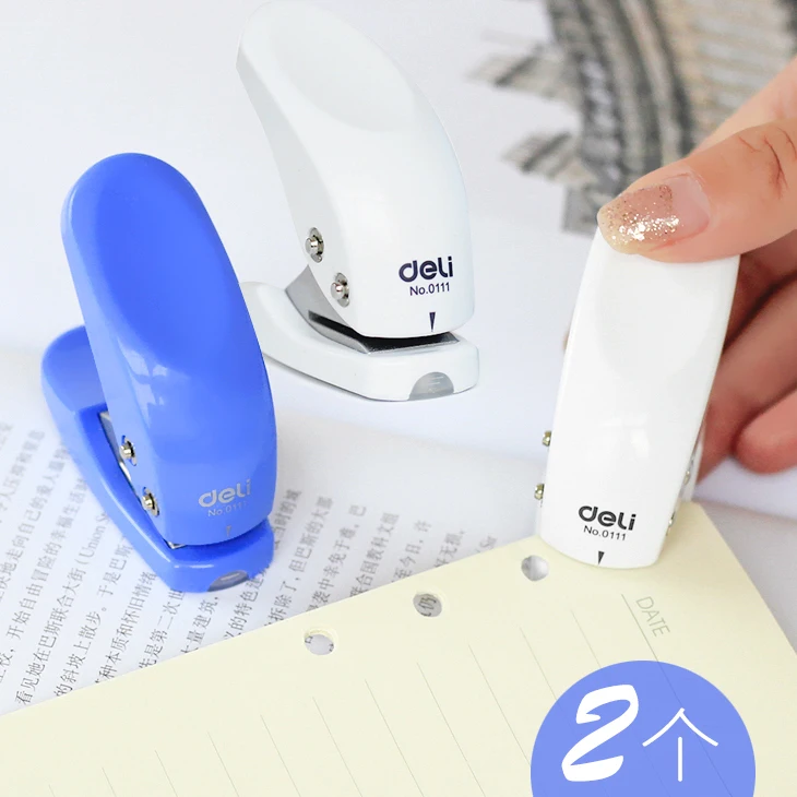 

Effective single hole punching machine mini manual round hole small hole stationery binding A4 paper file emptying machine order