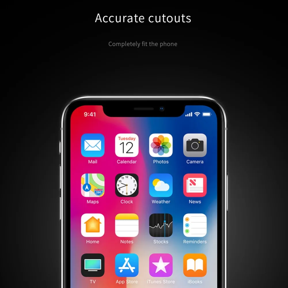NILLKIN XD CP+ MAX полное покрытие из закаленного стекла для iPhone XR 6,1 ''полноразмерная пленка с круглым краем Защитные пленки для iPhone XS MAX