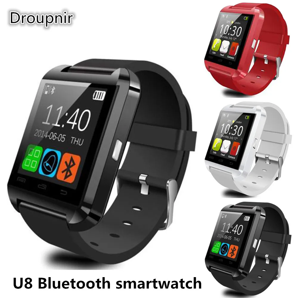 Умные часы U8 Sport с Bluetooth наручные для напитков шагомер сенсорный экран высотомер
