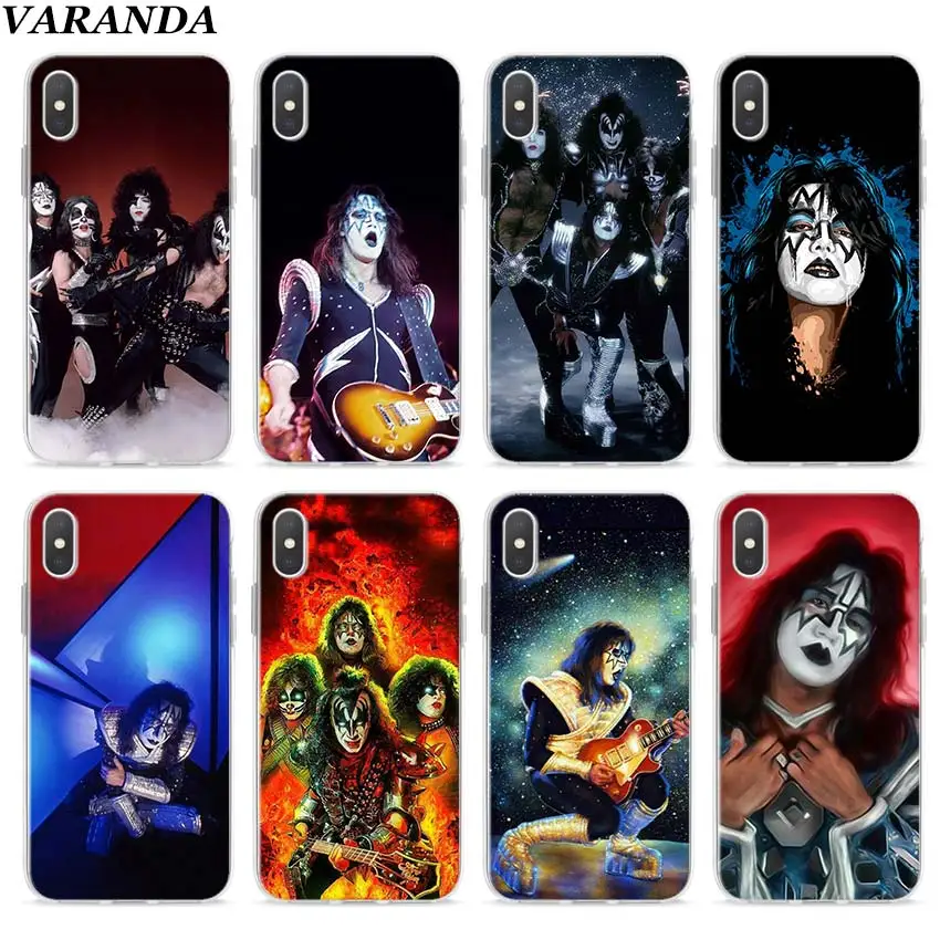 

Ace Frehley Clear Case for Apple iPhone 7 8 Plus 6 6s Plus 5 5s X XR XS MAX TPU Soft cases Coque
