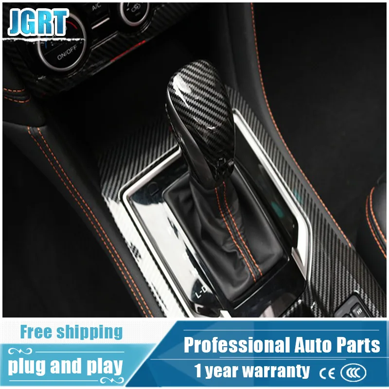 

car styling for subaru XV 2018 Carbon fiber Gear head cover frame