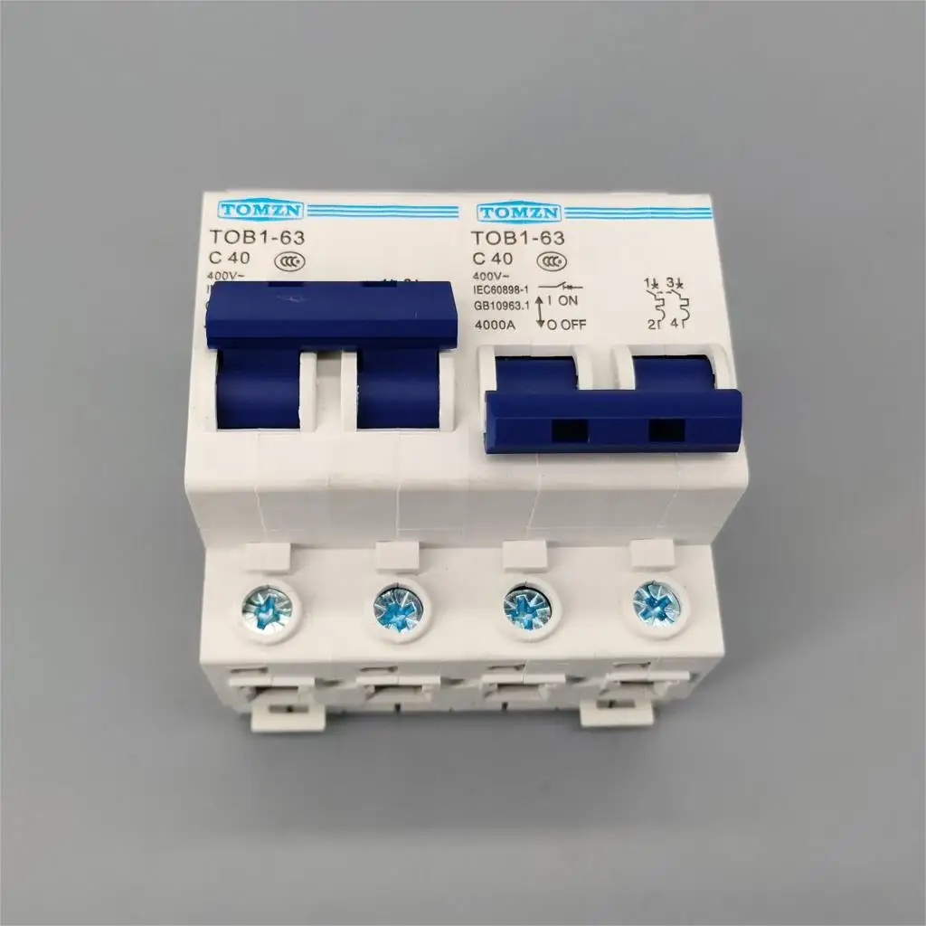 2P 40A MTS Manual transfer switch Circuit breaker MCB 50HZ/60HZ 400~ 