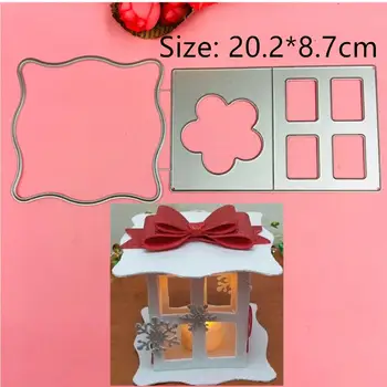 

3D Frame gate box Metal flower Cutting Dies Stencils for DIY Scrapbooking Stamp/photo album Decorative Embossing DIY Paper Cards