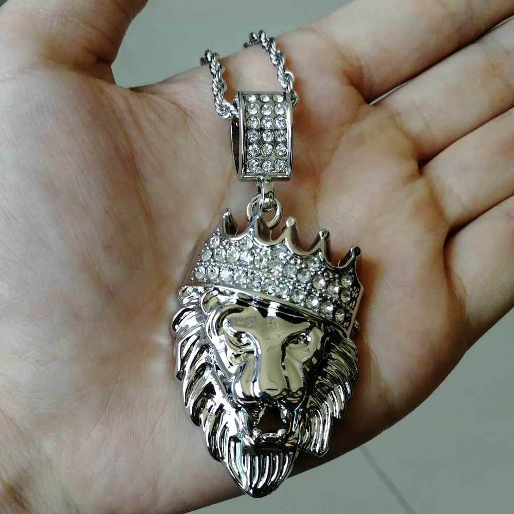 Распродажа 26 стилей хип-хоп крест Иисуса кулон ожерелье ювелирные изделия для мужчин ICED OUT BLING N07 - Окраска металла: N608 silver