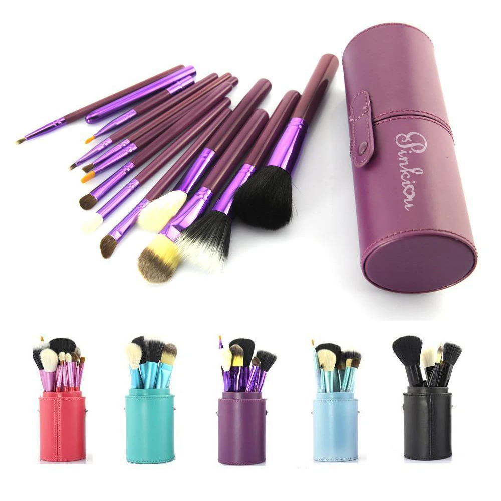 Buy Beauty Make Up Brushes 12 PCS purple Makeup Brush