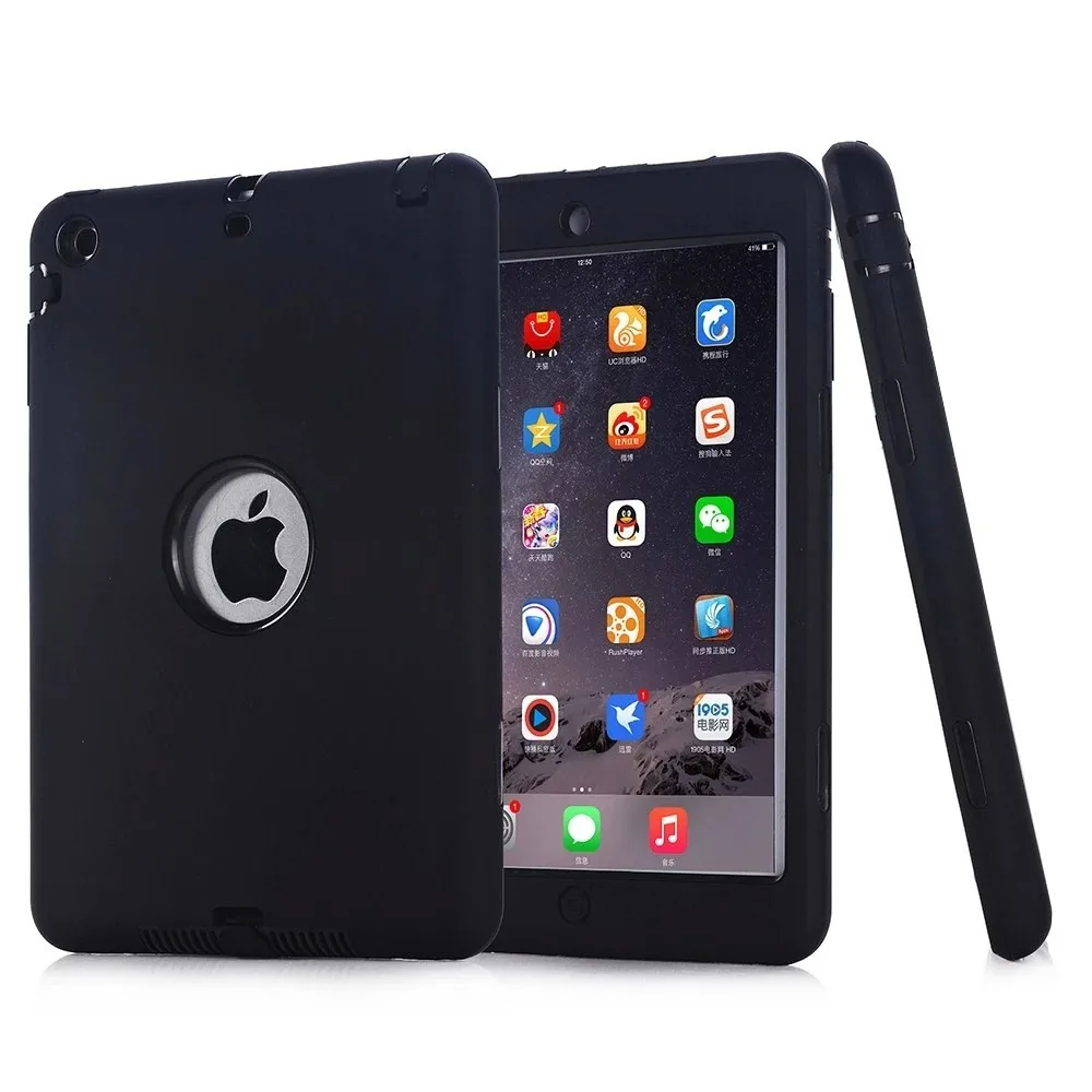 Voor Ipad Mini 1 2 3 Retina Kids Baby Safe Armor Shockproof Heavy Duty Silicone Hard Case Cover Screen Protector Film Stylus Pen Tablets E Books Case Aliexpress