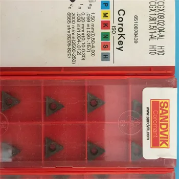 

10PCS CARBIDE INSERT TCGX090204-AL H10
