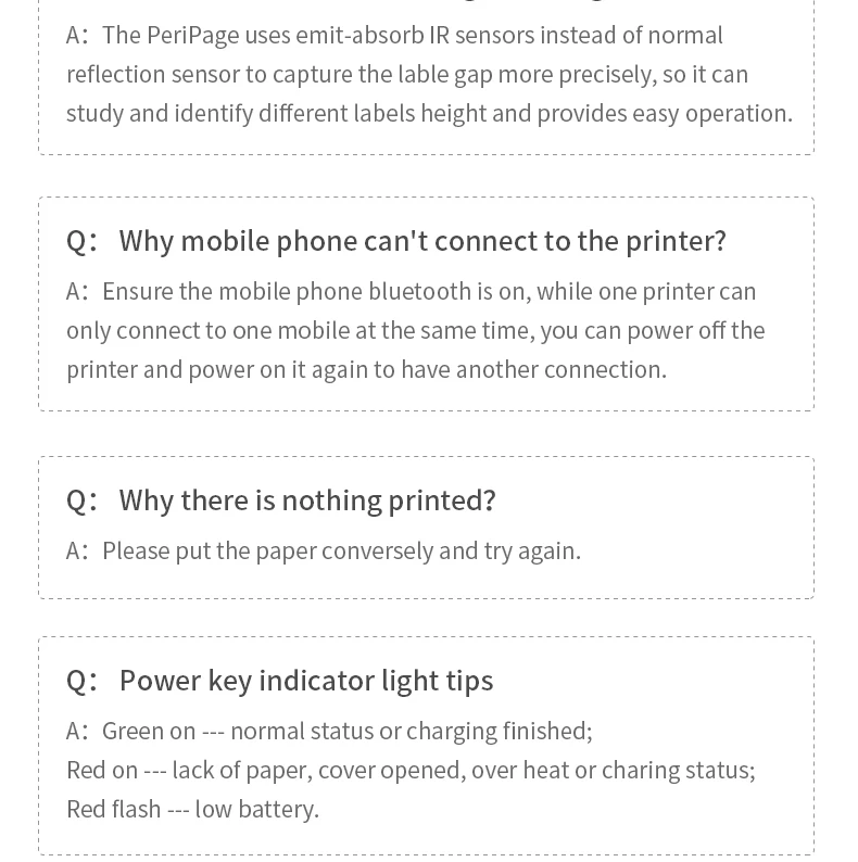 Paripage принтер портативный принтер с Bluetooth мини портативный фотопринтер термальный Bluetooth фотопринтер для IOS Android J