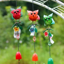 Ветряной колокольчик железная сова животное ветер Спиннер ldylic садовые украшения открытый кулон